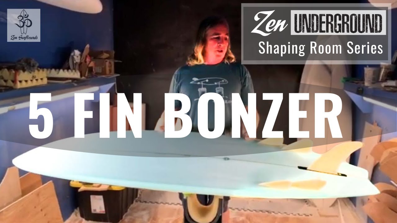 Focus 5 Fin Bonzer Surfboard // Zen Underground Shaping Room // Zen Surfboards