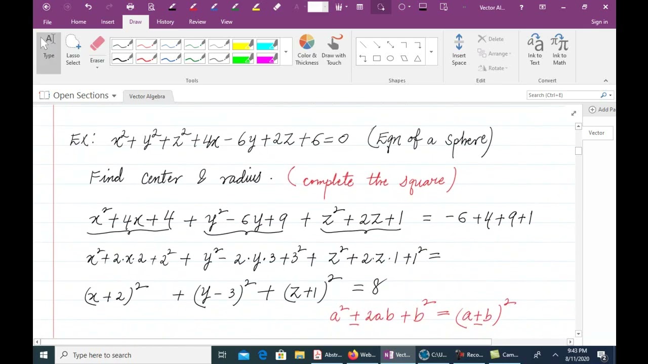 Equation of Sphere