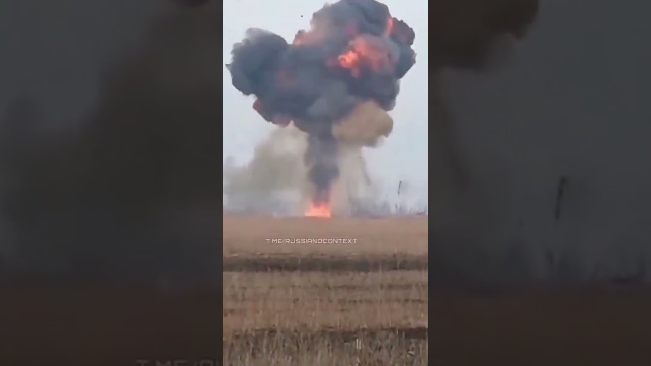 Russian tanks explode into huge fireball after getting hit in Ukraine during combat