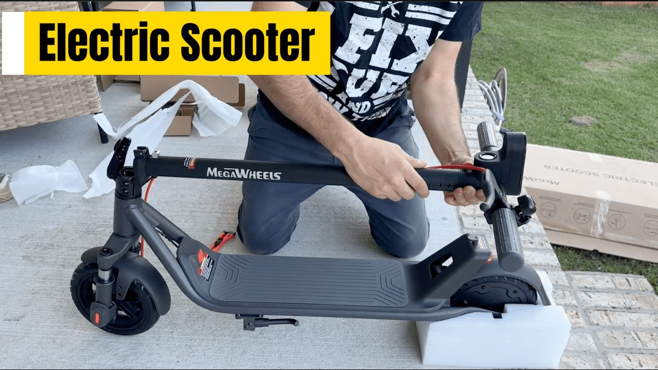 Electric Scooter for Adults | 300W Motor, Dual Suspension, Smart App, Dual Brakes & Auto Lights