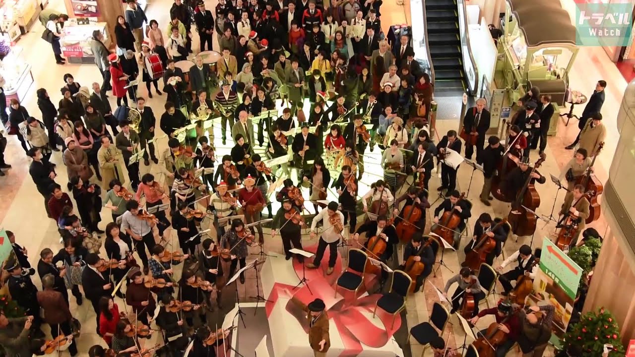 JAL 東北支援チャリティイベント 羽田空港フラッシュモブ ベートーヴェン 第九