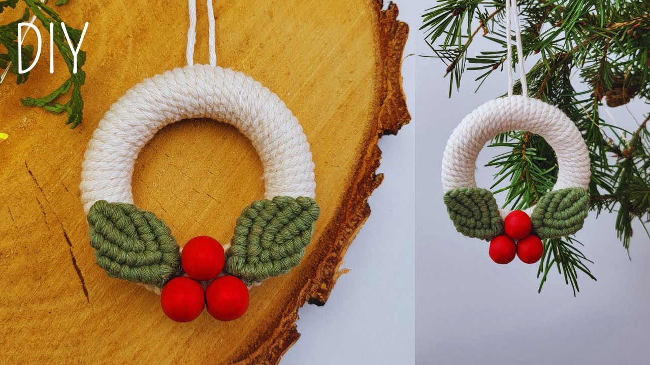 🍒🎄DIY Adornos de Macrame (paso a paso) / DIY  Macrame Ornaments Tutorial