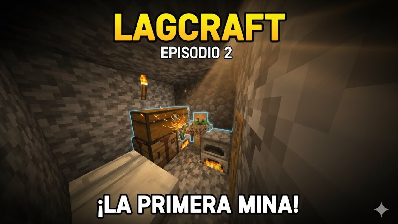 LAGCRAFT | EPISODIO 2: ¡La Primera Mina y un Inicio Bajo Tierra!