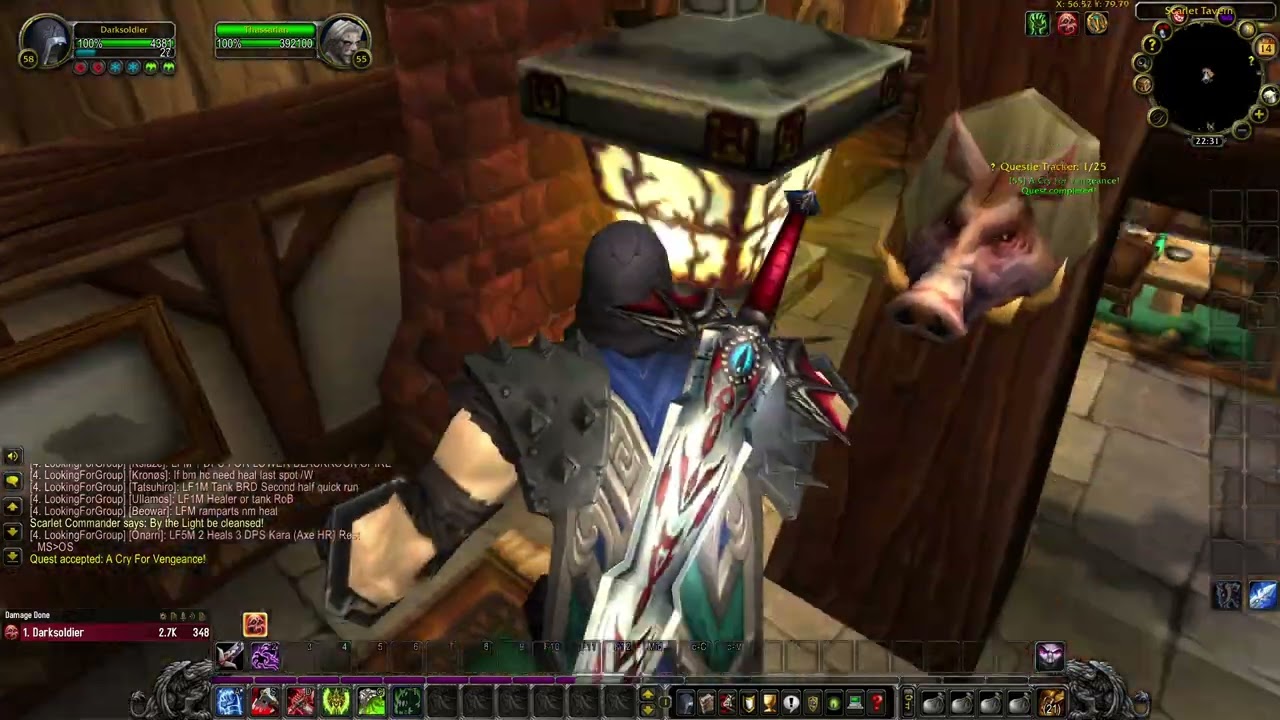 A Cry For Vengeance! (WOW WOTLK quest)