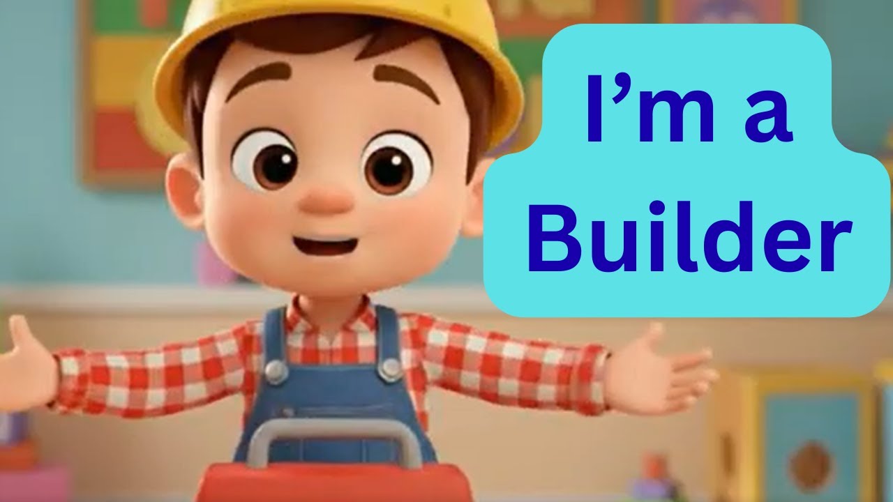 Today I’m Pretending to Be a Builder 👷 | Toddler Roleplay Song song jumping jellyfish
