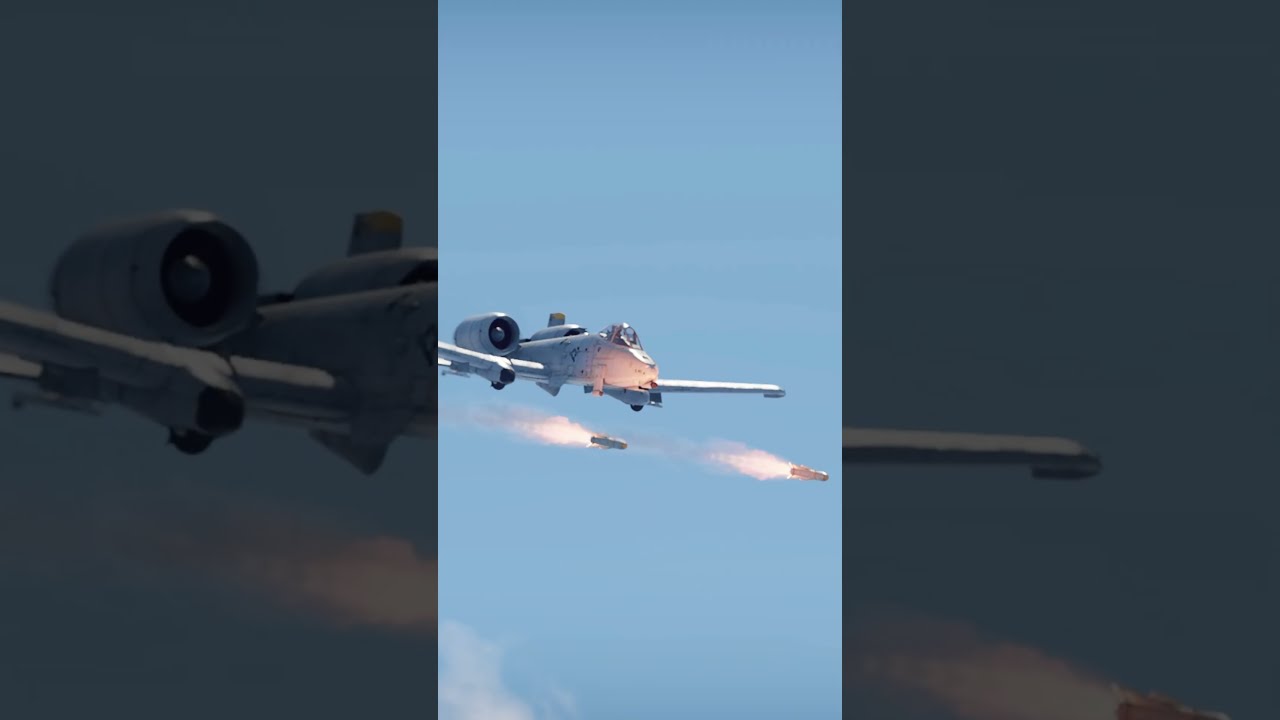 A-10 Thunderbolt II Missile Strike Simulation #dcs #military #shorts #aviation