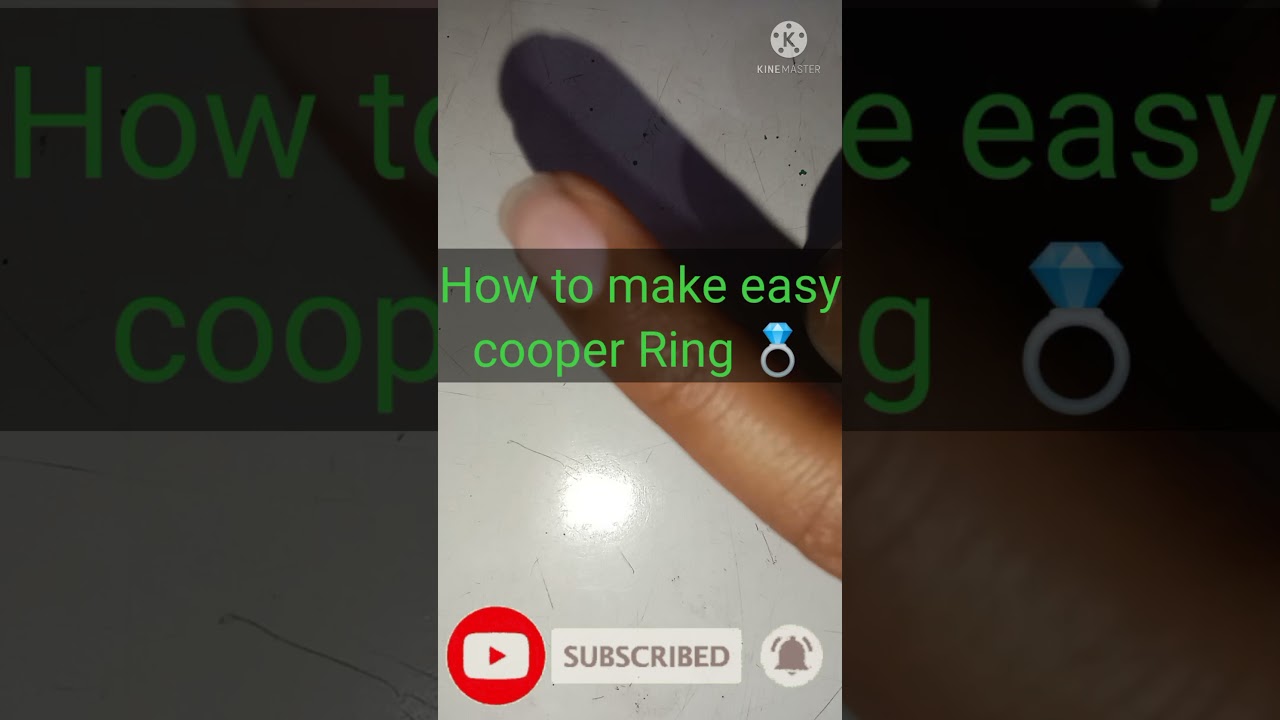 Easy Make Cooper Ring💍(Things available to make under part of Motor)