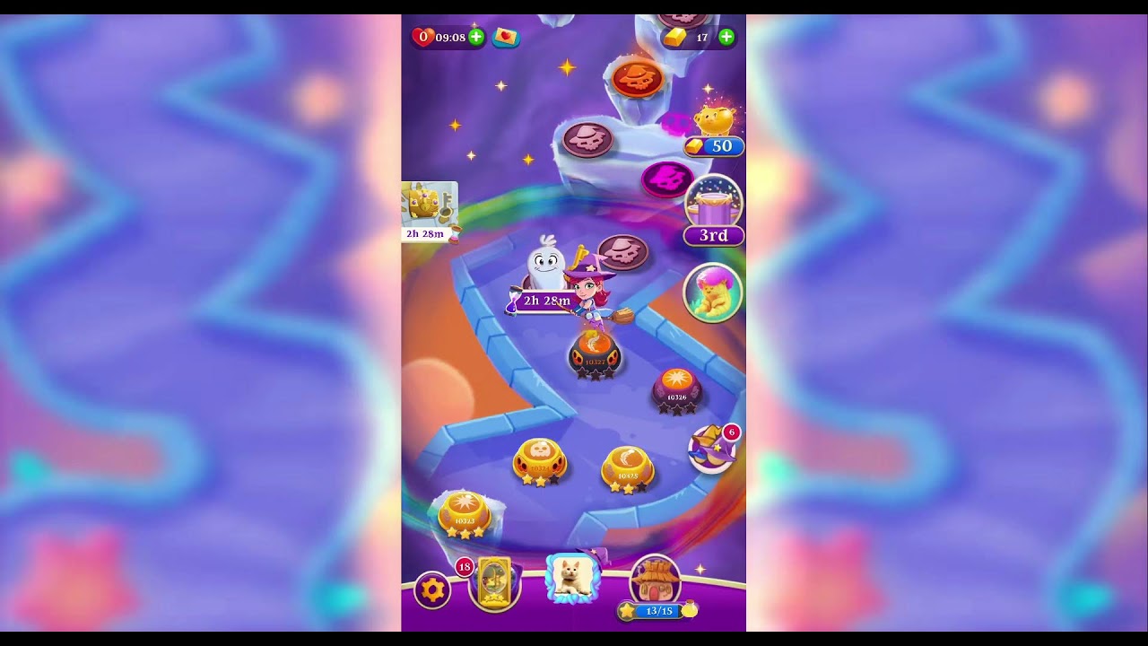 Bubble Witch 3 Saga LIVE Gaming - LEVEL 10322 = 10327 - 24-2-2026