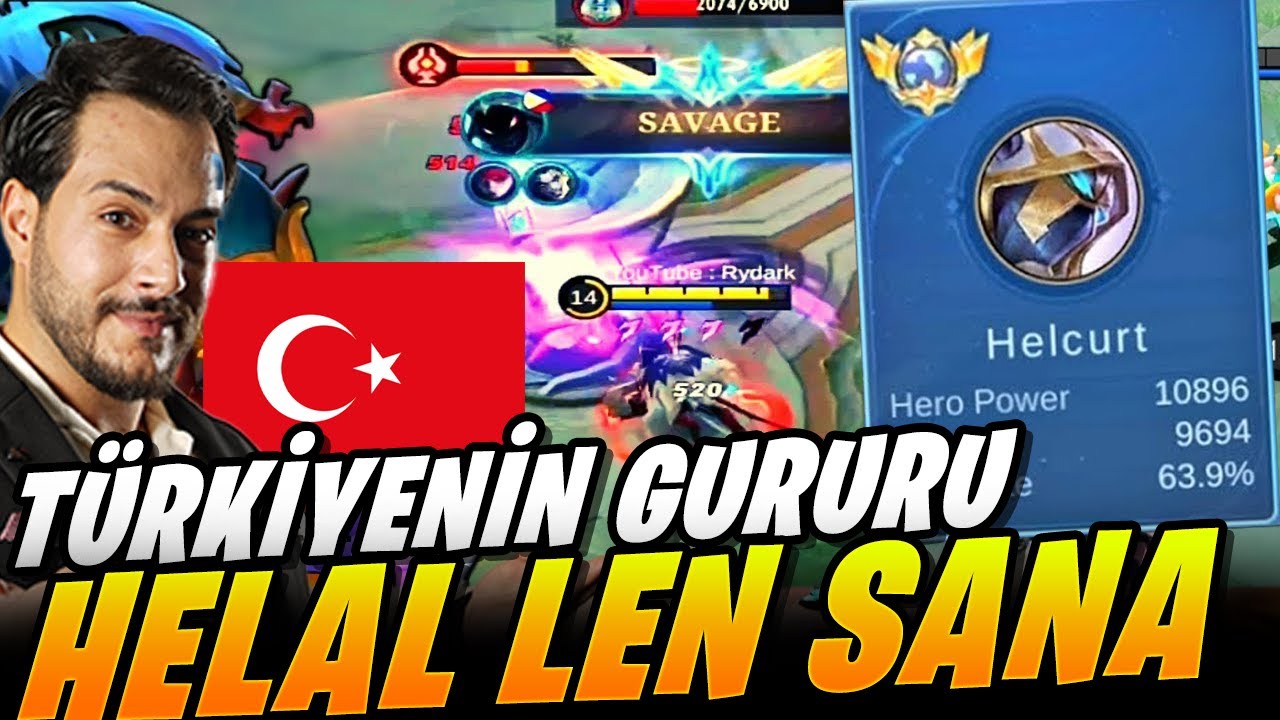 TÜRKİYENİN GURURU MUSUN BE ADAM!! HARİKA BİR BUİLD - Mobile Legends Global 1 Helcurt Gameplay