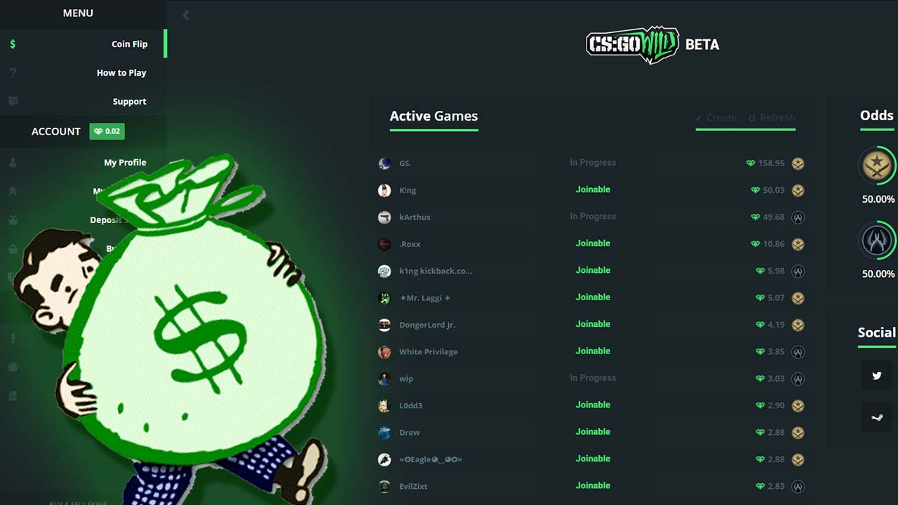 Nosis Bets Youtube Earnings on CSGO Wild Jackpot - Gambling Website