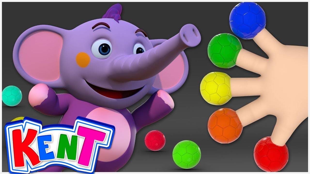 Kent The Elephant | Kent Fun with Soccer Balls & Paints | Learning Videos for Kids