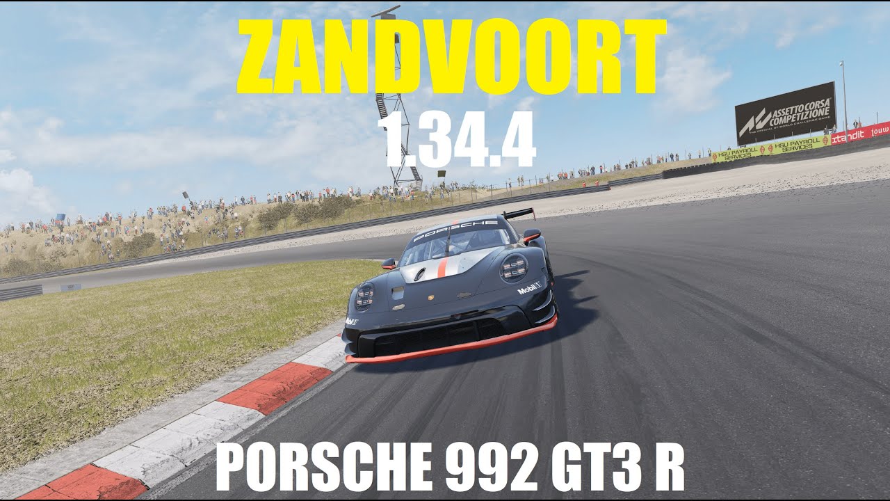 ACC - PORSCHE 992 GT3 R - HOTLAP ZANDVOORT - 1.34.4 + FREE SETUP