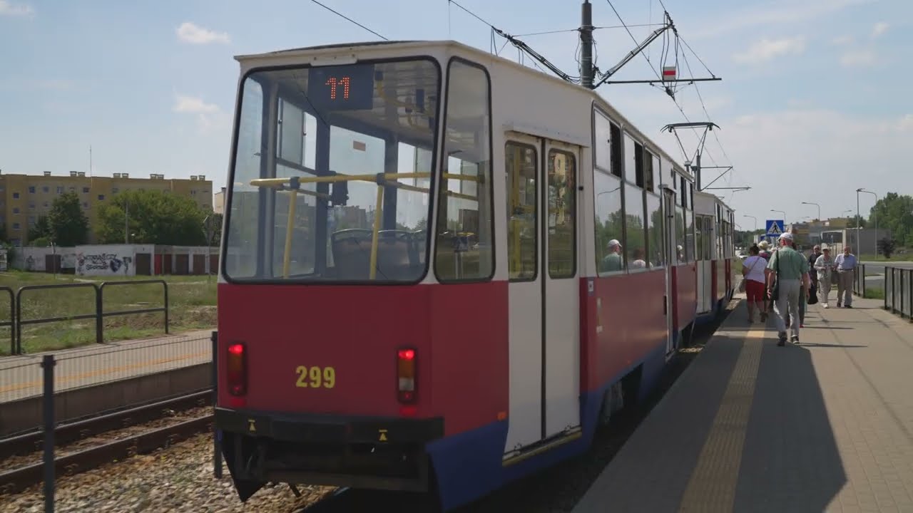 Poland, Bydgoszcz, tram 11 ride from Niepodległości to Kaliskiego