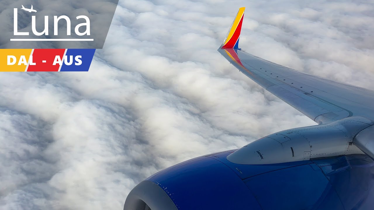 Full Flight - Southwest Airlines Boeing 737-700 Flight From Dallas Love Field to Austin