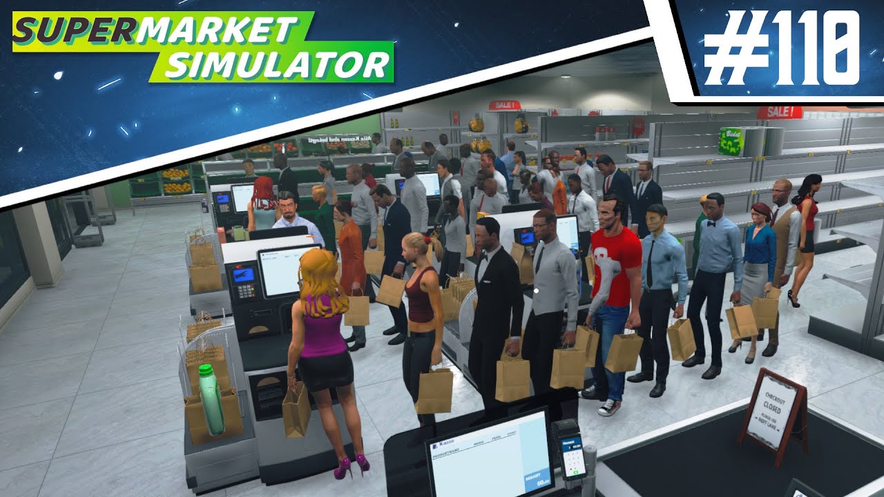 Supermarket Simulator 🛒 #110 - So viele KUNDEN waren noch NIE da! 😮