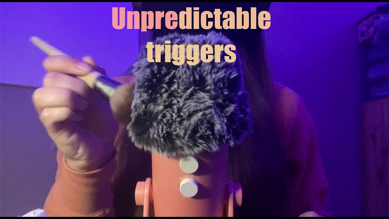 ASMR unpredictable triggers for sleep (no talking)