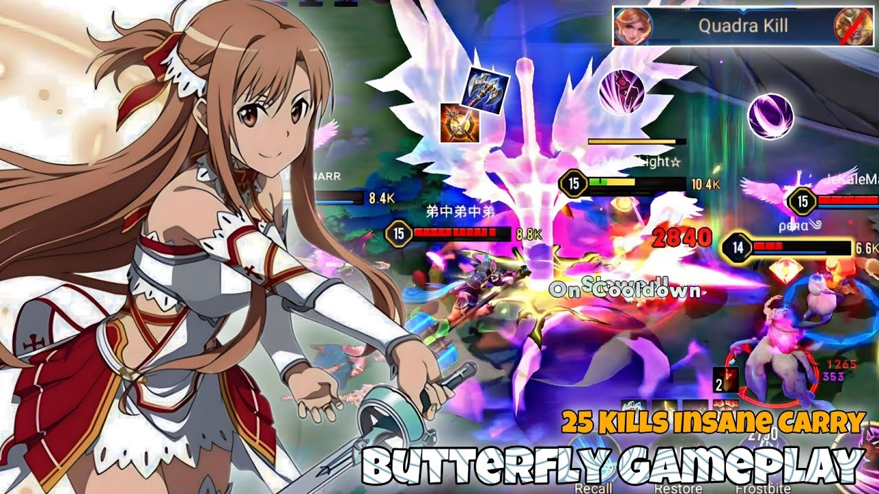 Butterfly Jungle Pro Gameplay | 25 Kills Insane Carry | Arena of Valor Liên Quân mobile CoT