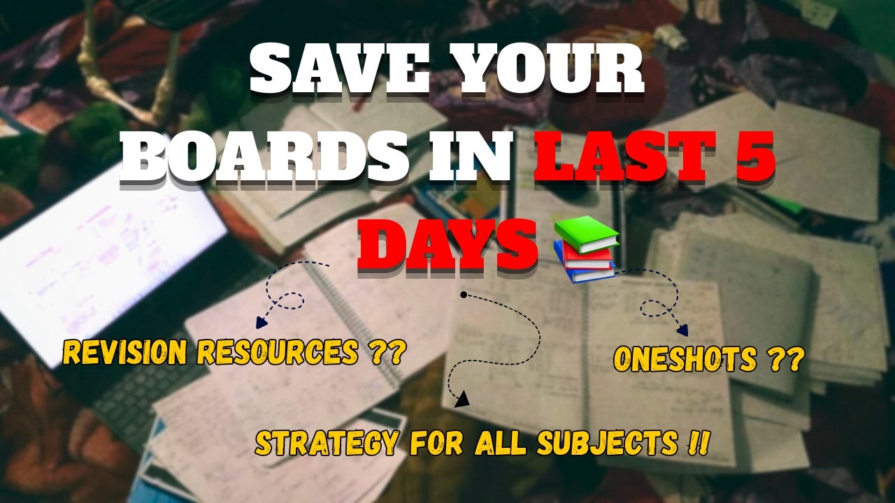 SAVE YOUR BOARDS in last 5 Days😱🚨🙏🏻 | DO & DON'Ts | Strategy PCM+Eng+PE | CBSE Class12 BOARDS