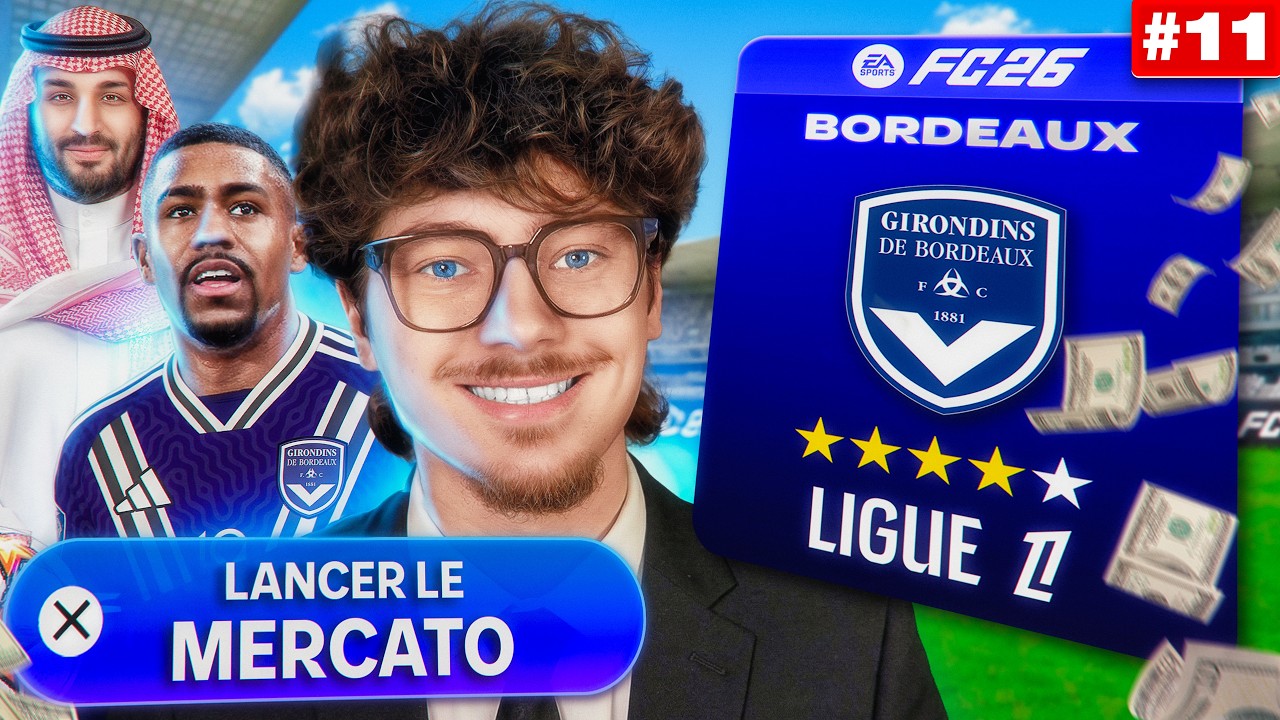 LE MERCATO POUR REMPORTER LA LIGUE 1 AVEC BORDEAUX ?! 🔥😱 | CARRI&Egrave;RE MANAGER FC26 #11