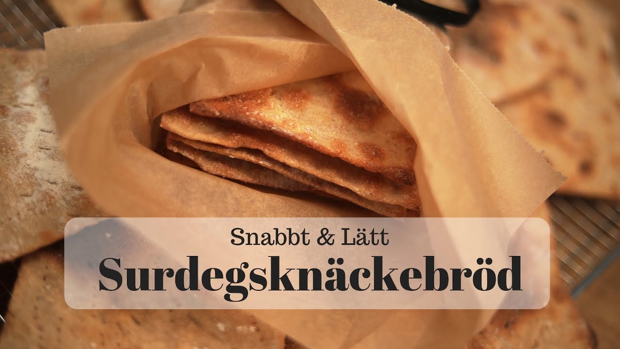 Snabbt & lätt surdegsknäckebröd