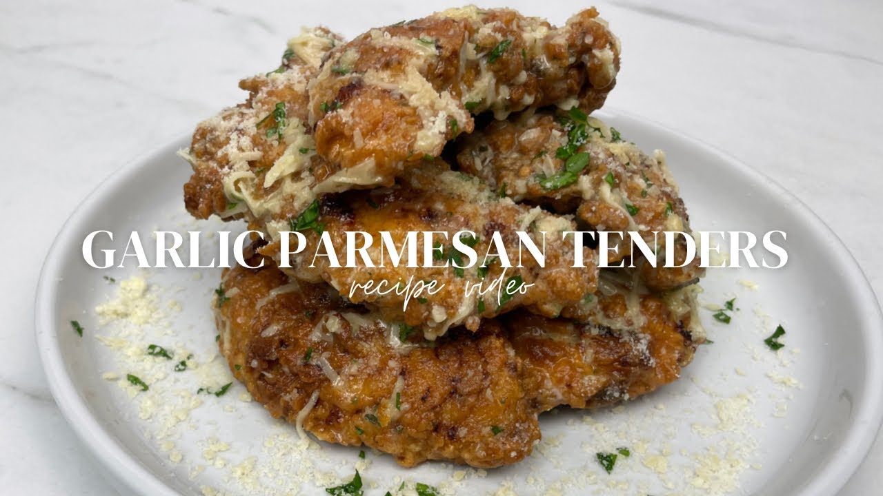 EASY GARLIC PARMESAN CHICKEN TENDERS 🤤 QUICK AND DELICIOUS WEEKEND DINNER 🥘