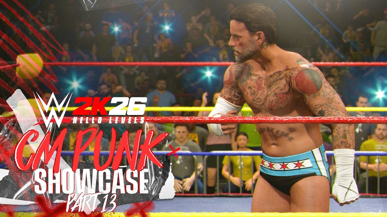 Демонстрация игрового процесса WWE 2K26, часть 13 — CM Punk против Cactus Jack — PS5 Pro