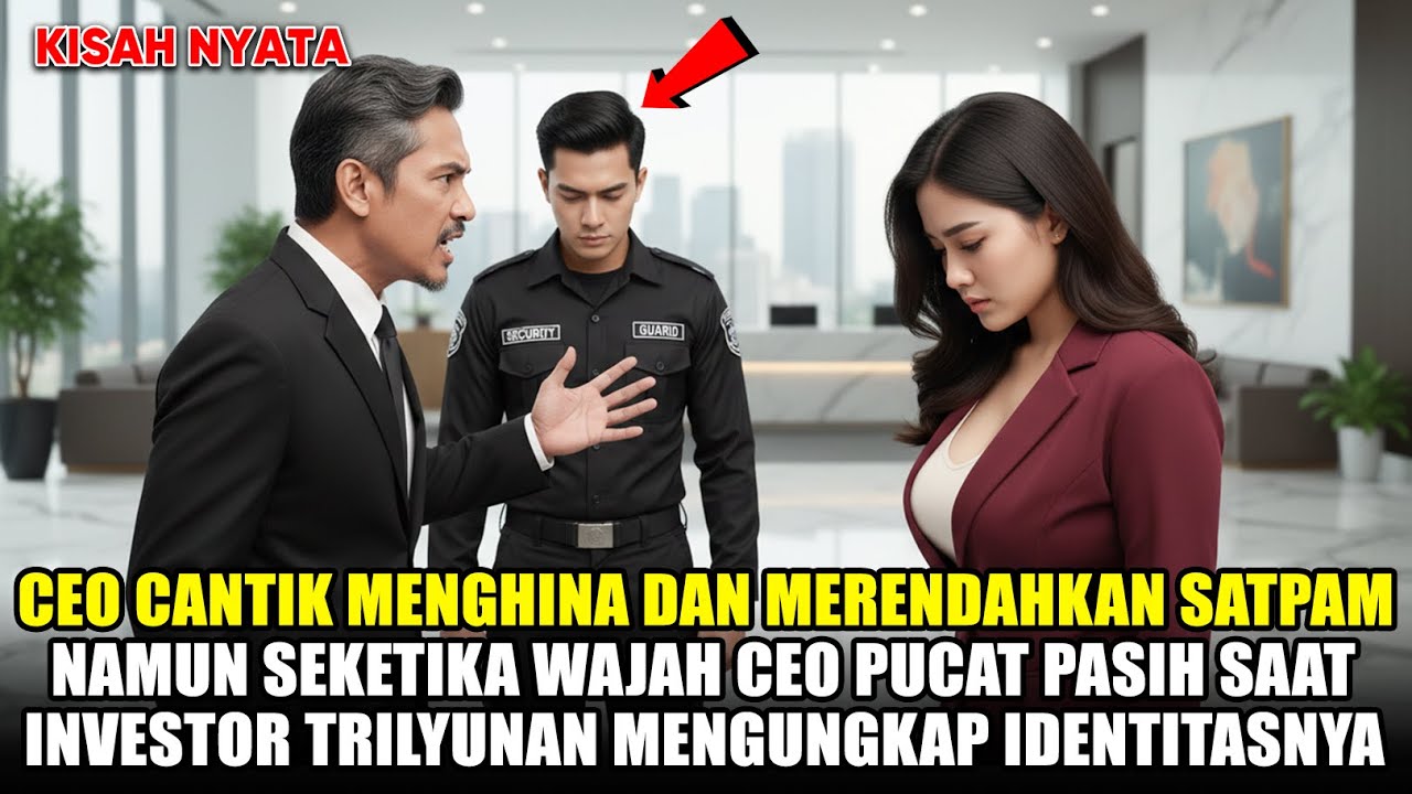 CEO CANTIK MENGHINA SATPAM - NAMUN SEKETIKA WAJAHNYA PUCAT SAAT INVESTOR TRILYUNAN BUKA IDENTITASNYA