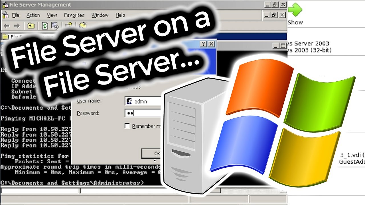 Creating a Windows Server 2003 File Server on a NAS That’s Being Used as a File Server...