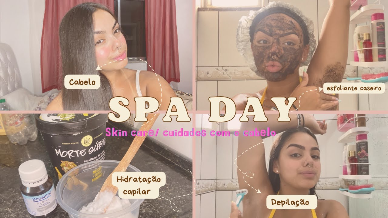 SPA DAY EM CASA- skin care/hair care/esfoliante corporal💆🏻‍♀️💅💁🏻‍♀️✨ #spaday