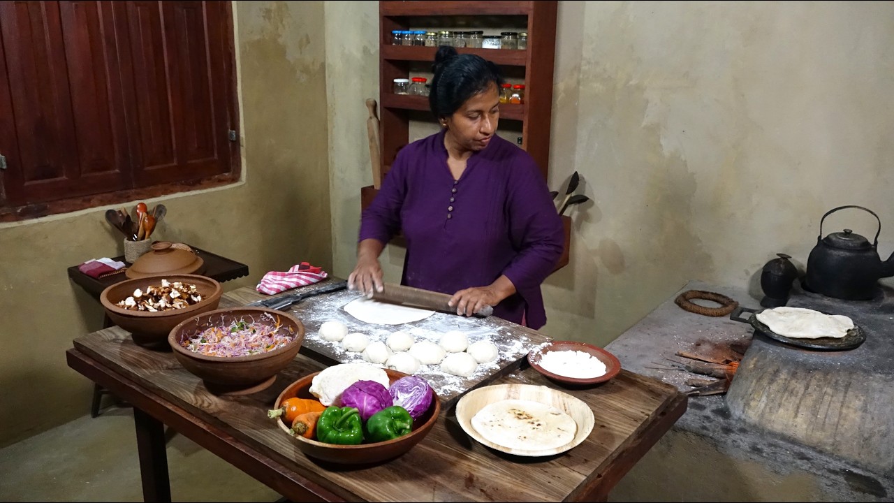Shawarma Recipe ❤ She made Chicken Shawarma in her Village Home | Village Food | Village Life