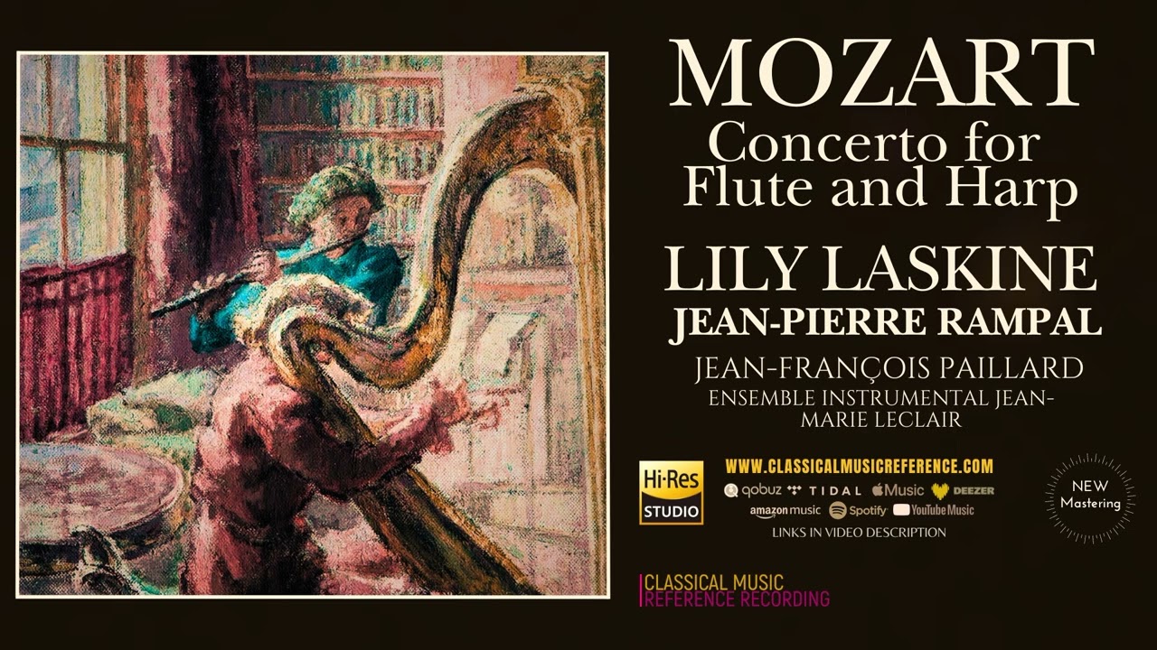 Mozart - Concerto for Flute and Harp / Remastered (reference rec.: Lili Laskine, Jean-Pierre Rampal)