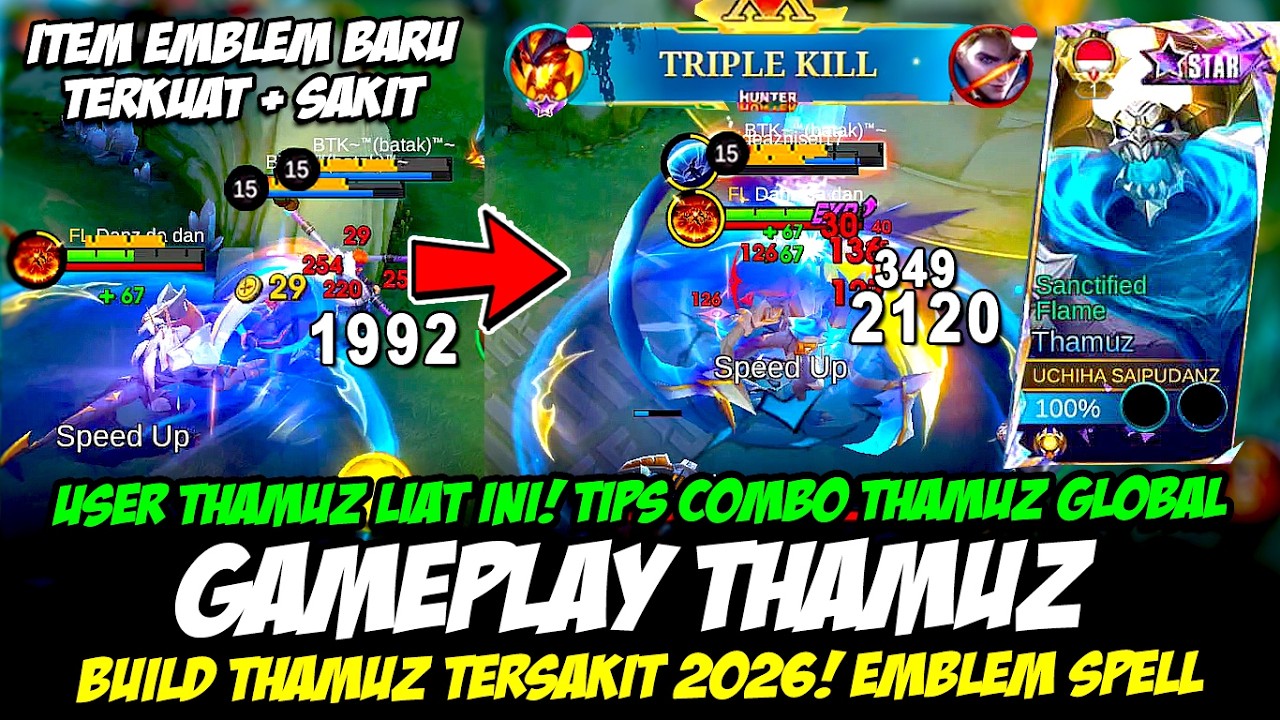 CARA JAGO MAIN THAMUZ 2026❗TIPS THAMUZ TERKUAT + SAKIT DI LANE❗BUILD THAMUZ TERSAKIT 2026❗THAMUZ EXP