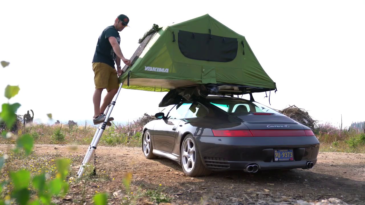 Porsche 911 996 C4S with a Roof Top Tent