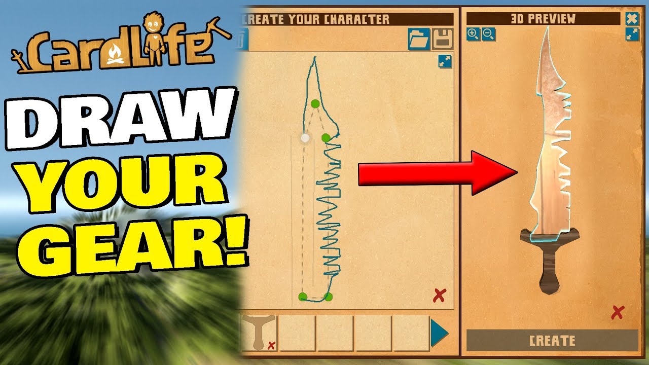 COOLEST CRAFTING SYSTEM I'VE SEEN!  CardLife Gameplay First Look!