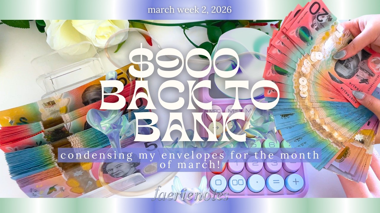 🏦✨$900 🏦✨BACK TO BANK | Feb 2026 | Cash Condensing my Envelopes