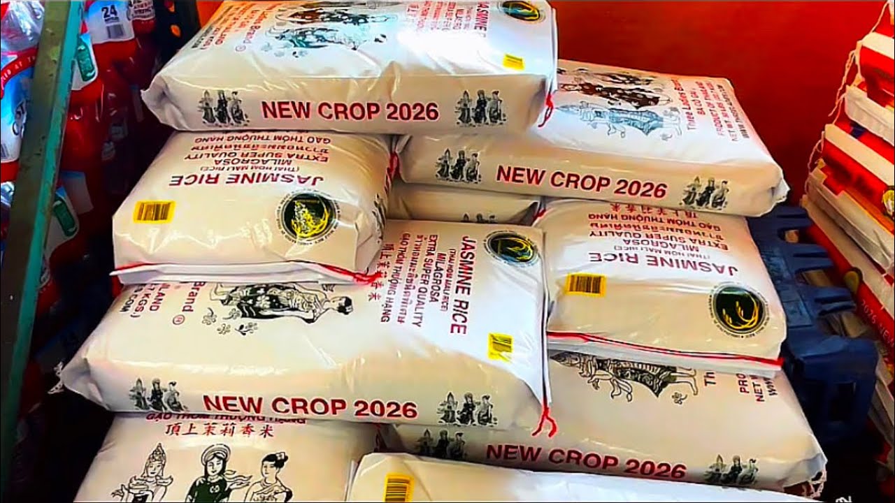 Thông tin về gạo hiệu Ba Cô Gái tại chợ Việt Nam trong những ngày Tết ở TP San Jose .@Ngutruong22 