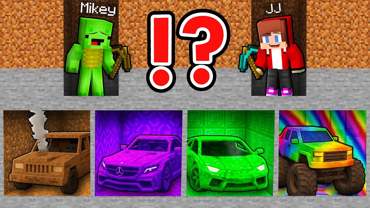 Джей-Джей и Майки: битва за место в шахте «БЕДНЫЙ — БОГАТЫЙ» в Minecraft! — Maizen