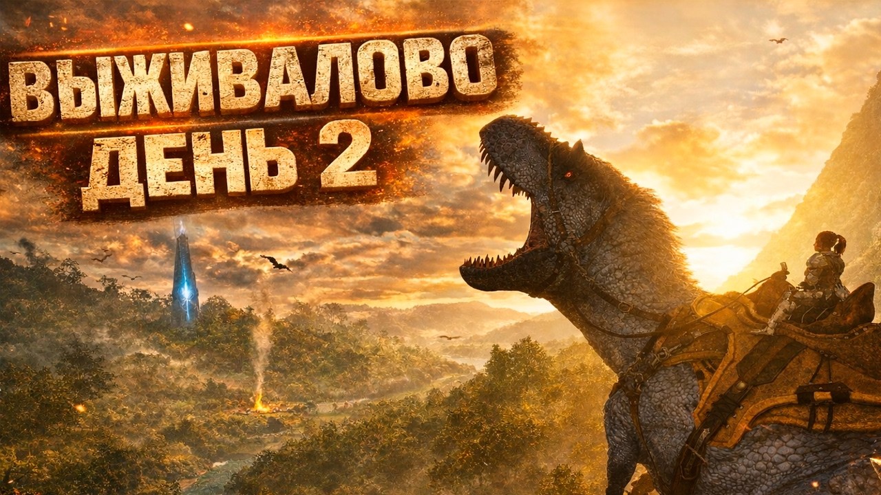 ARK Survival Ascended - ВЫЖИВАЛОВО ДЕНЬ 2 - СТРИМ