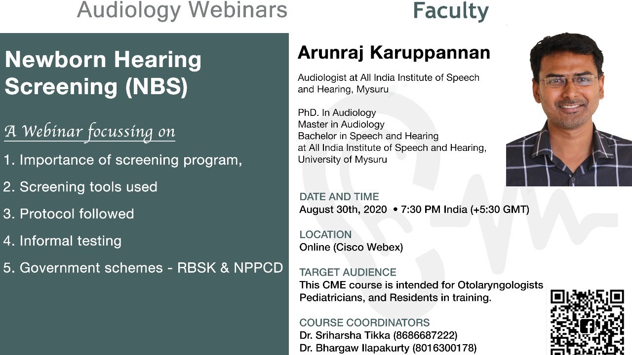 Audiology | Newborn hearing screening (NBS) | Mr Arunraj K