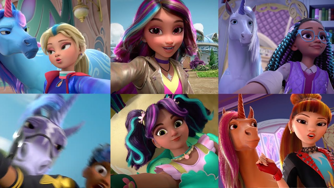 ALLE 6 Sapphire Dorm Riders Vlogs! Entdecke die Unicorn Academy 🦄📹 20Min Zusammenstellung für Kinder