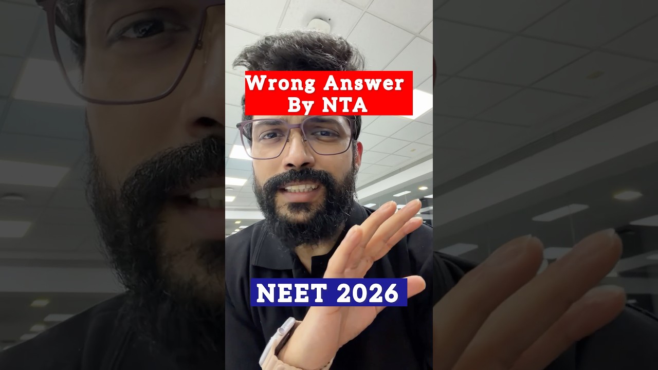 Wrong Answer By NTA in Physics | NEET 2026 Answer Key