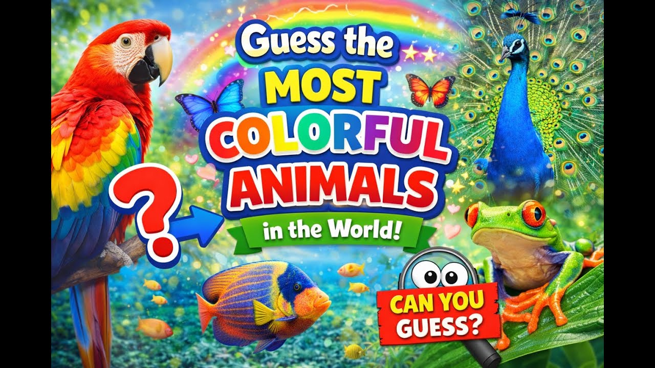 Guess the Most Colorful Animals in the World 🌈
