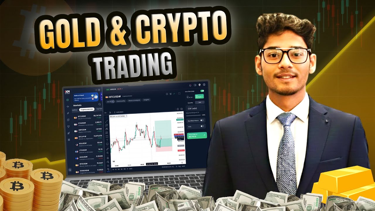 LIVE Gold & Bitcoin Trading 🔥 | Trading Kaise Kare In Hindi | Forex & Crypto Live | 6 JAN 2026