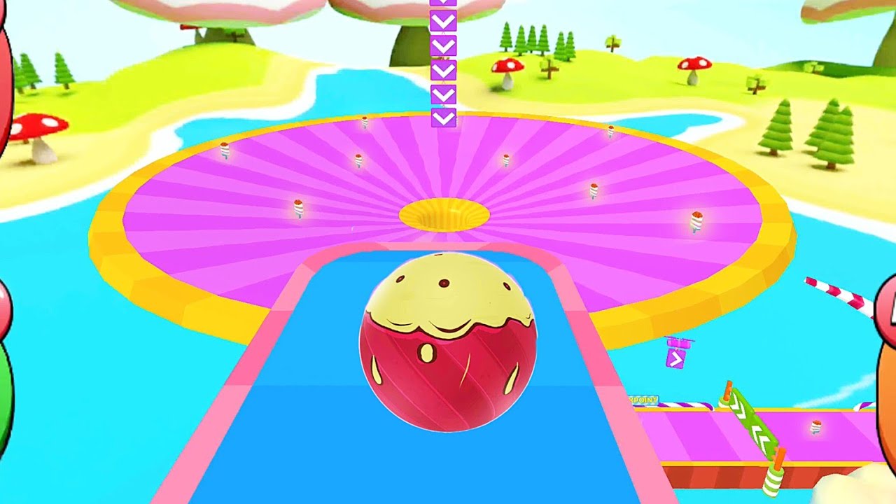 Candy Ball Run 🌈 Landscape Gameplay Android iOS 💥 Nafxitrix Gaming Game 3