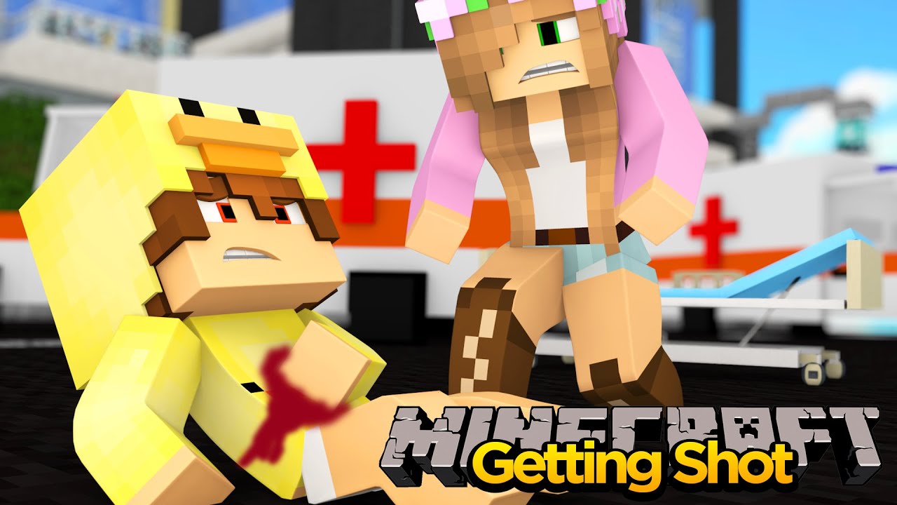 MINECRAFT ADVENTURE - BABY DUCK GETS SHOT!! w/LITTLE KELLY