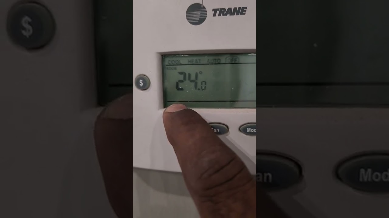 Trane thermost child lock