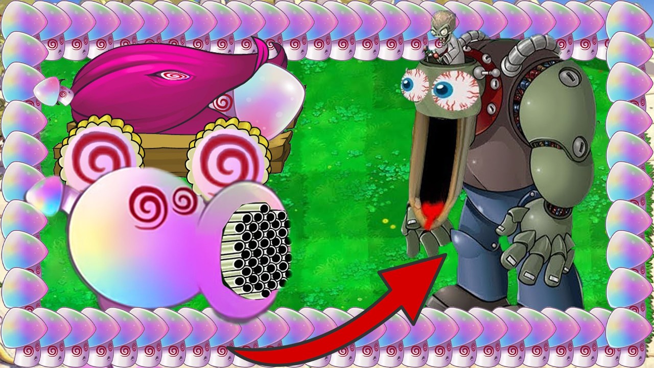 Hypno Peashooter Melon X Hypno Canonn Attack Giga Zomboss vs Gargantuar - Plants vs Zombies Hack