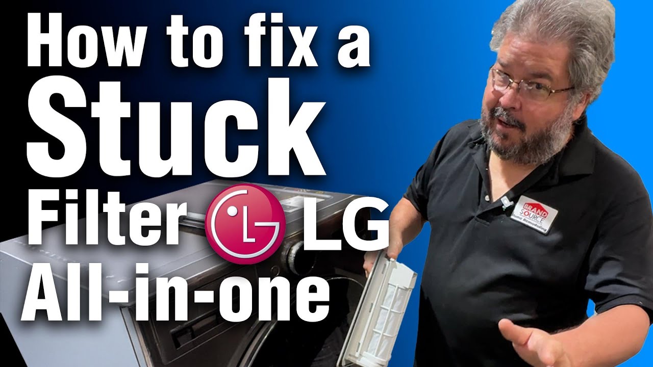 Как устранить засорение фильтра стиральной машины LG All in One