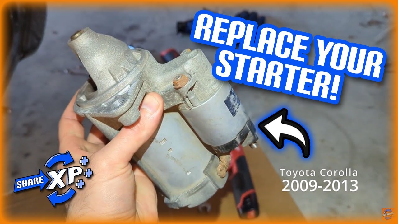 How to Replace Starter Toyota Corolla 2009-2013 in 15 Minutes!