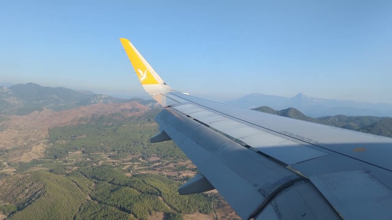 BEAUTIFUL APPROACH - Pegasus Airlines A320neo landing at Dalaman
